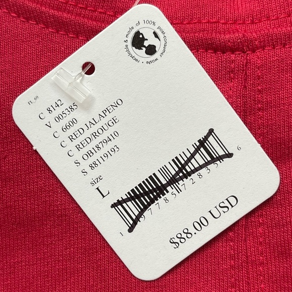 Free People Beach Cap Sleeve Red Maxi Dress Size Large NWT - Picture 5 of 6